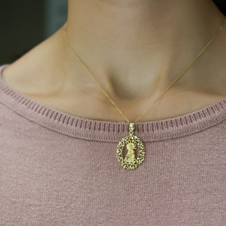 Medalla Virgen de los Desamparados Oro 18k