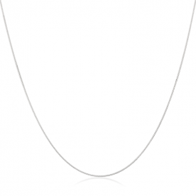 Cadena Barbada Plata Cranberry