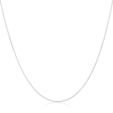 Cadena Barbada Plata Cranberry