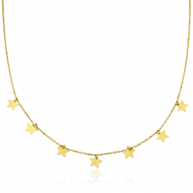 Gargantilla Estrellas Oro 18K