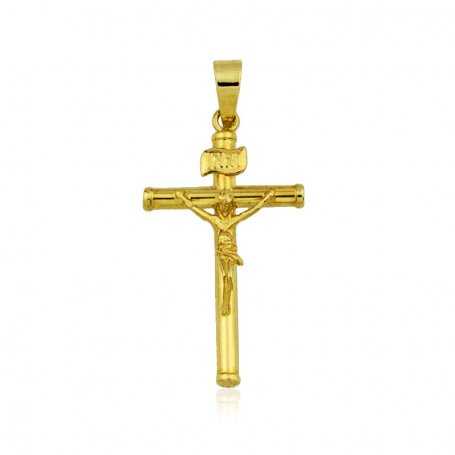 Cruz Cristo Pequeño en oro de 18K
