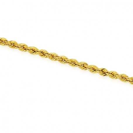 Pulsera de Cordón de Oro 18K