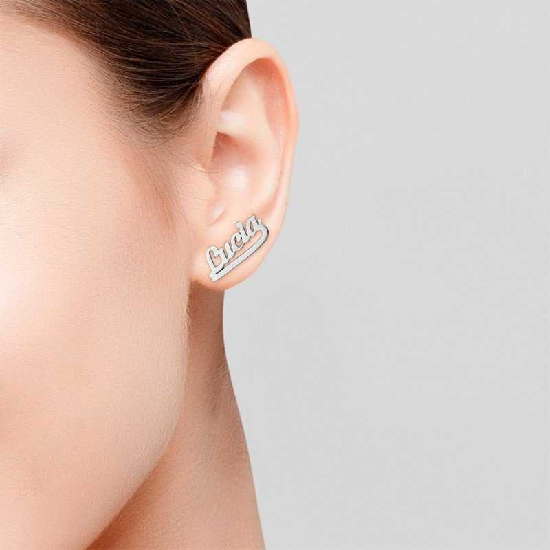 Pendientes Nombre Plata
