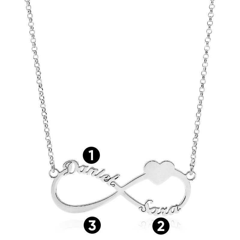 Gargantilla Infinito Corazón en Plata